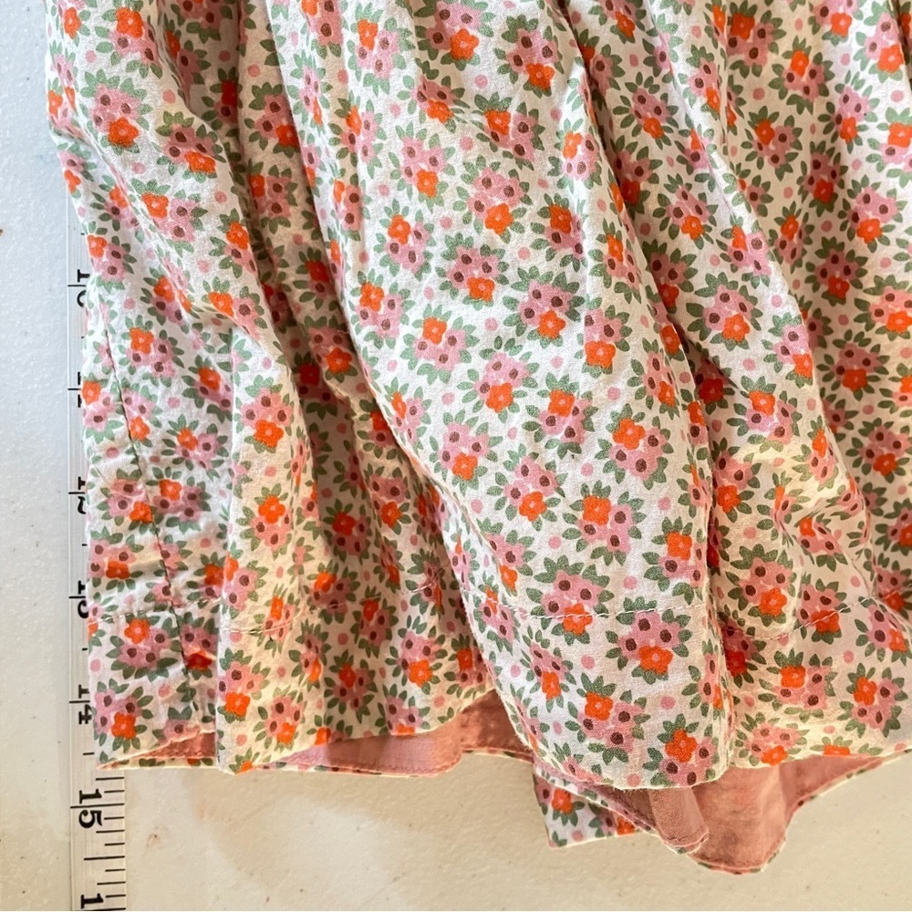 Mini Boden girl’s pink green floral drawstring skirt size 11-12Y - Picture 5 of 7